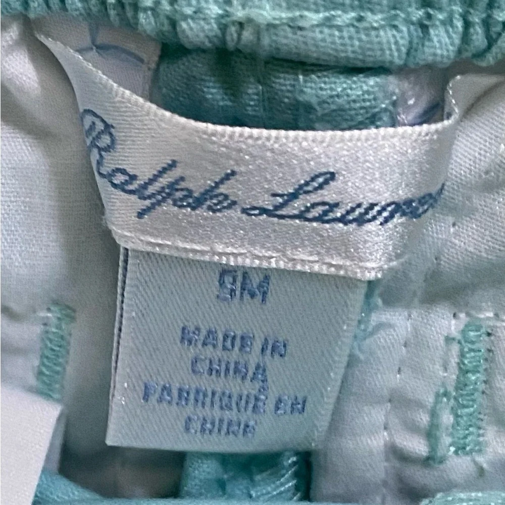 Ralph Lauren Infant Sz 9m Light Blue Twill Chino‎ Shorts